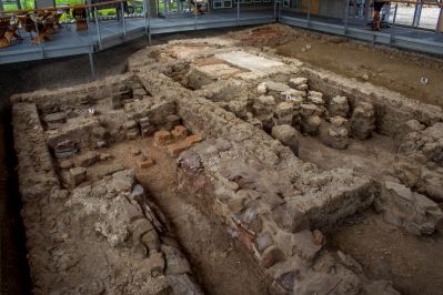 Ausgrabungen des Römerbades in Kohlhunden