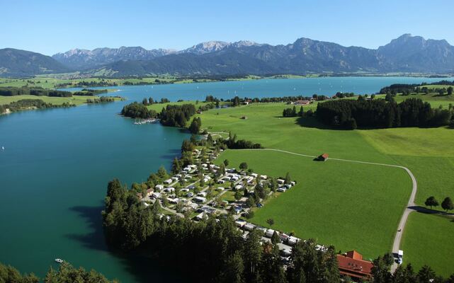 Lage am Forggensee